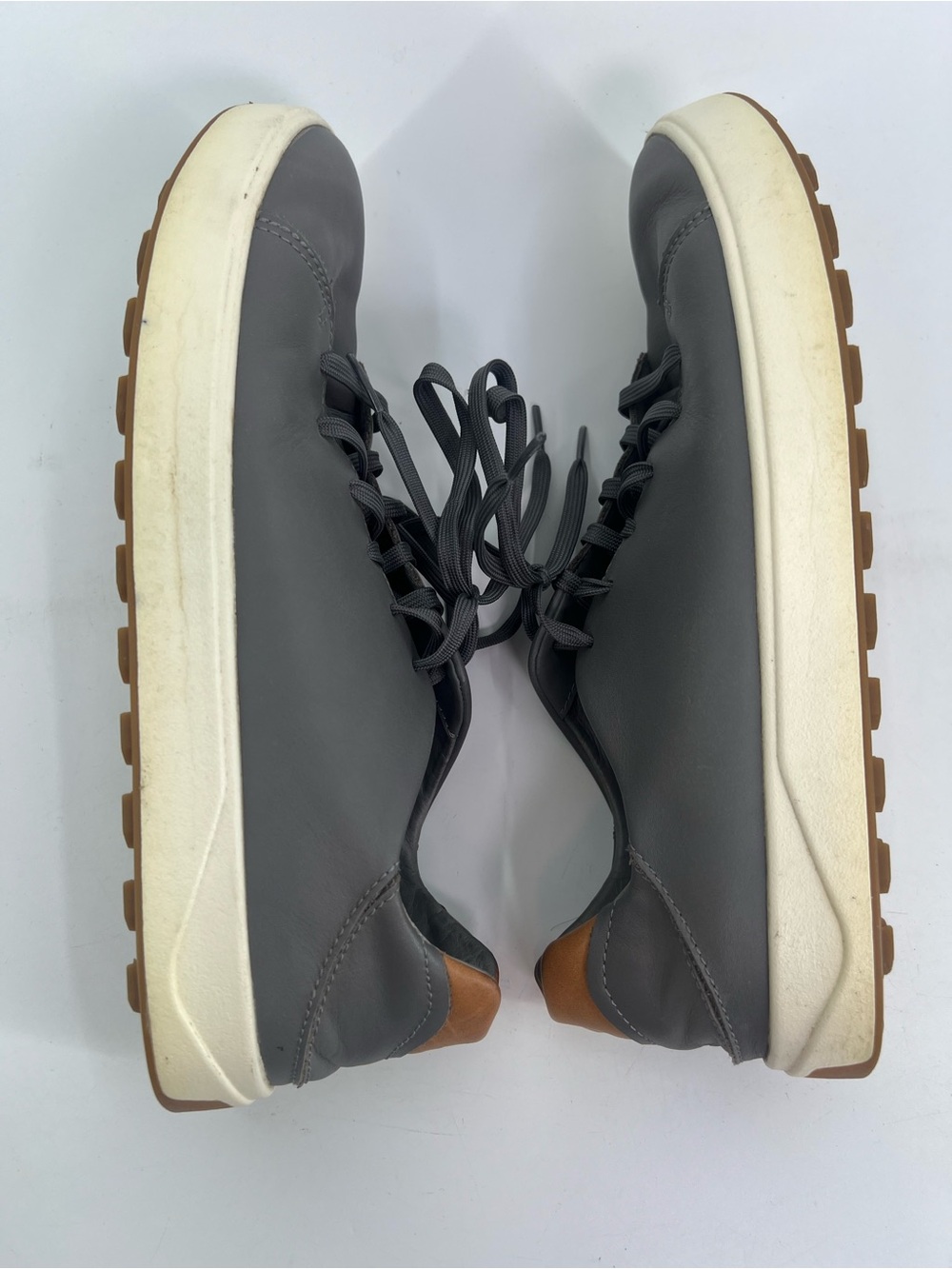 OluKai Gray Wai’alae Leather Waterproof Spikeless Golf Shoes Men’s 11 Eleven - Picture 8 of 11